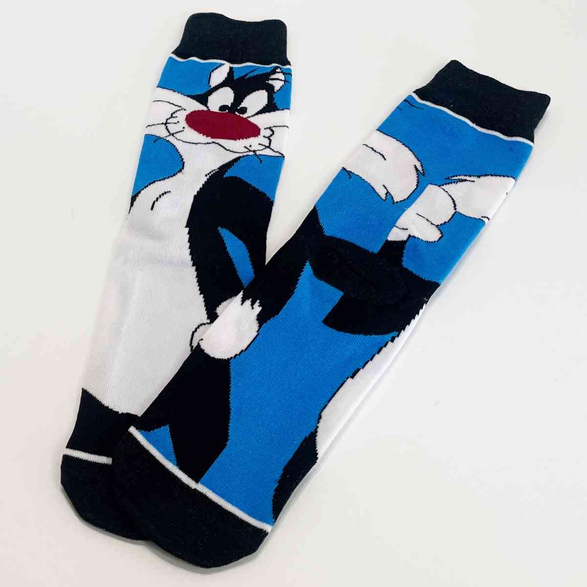 Sylvester Looney Toons Character Socks Sz 6 10 NEW
