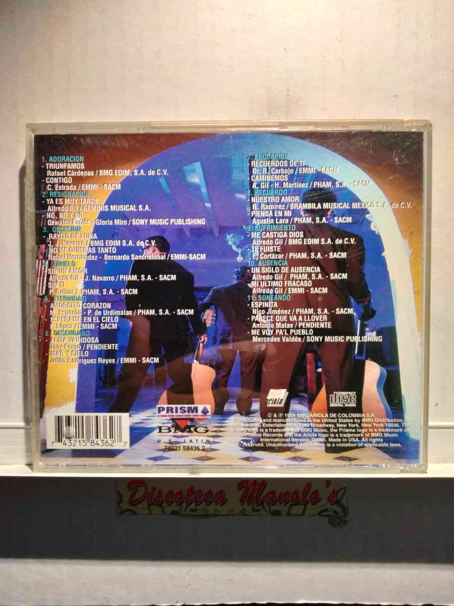 LOS TRI O NUESTRO AMOR CD USADO EN EXC COND CAJA ABIERTA