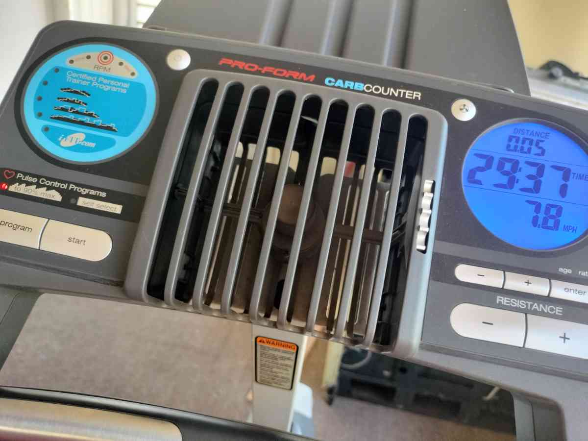 pro form px90 exercise bike w built in training programs