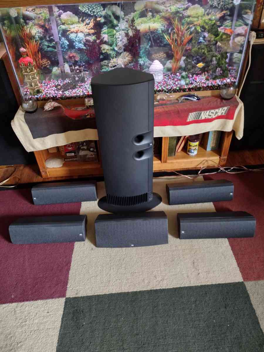 JBL subwoofer and surround sound speakers