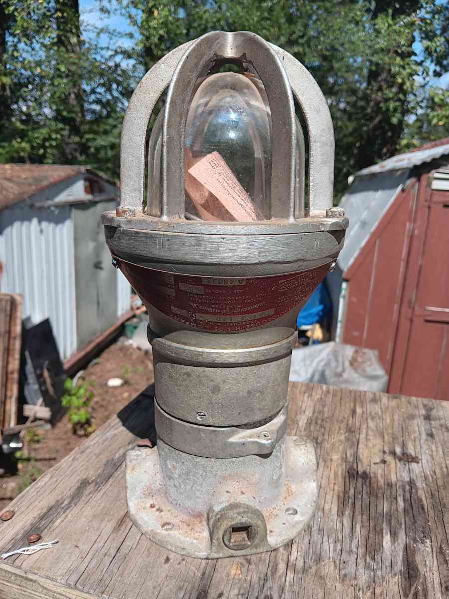 a rare electrical lighting fixture for hazardous conditions