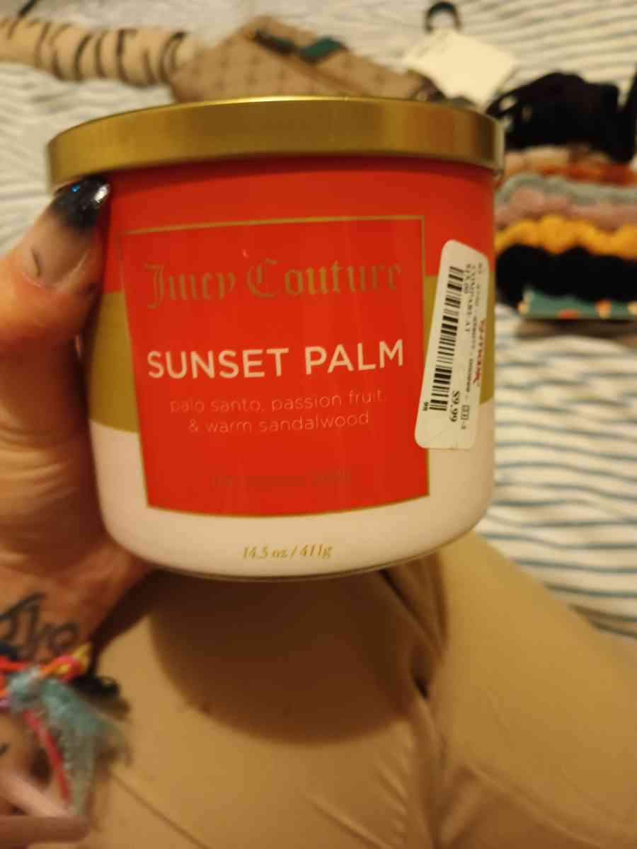juicy Couture candle sunset Palm scented