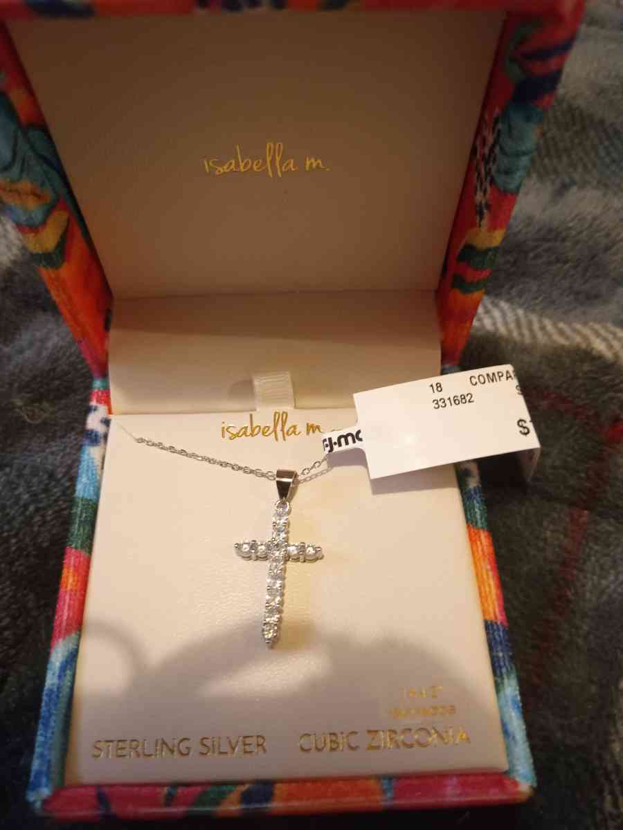 sterling silver cross necklace