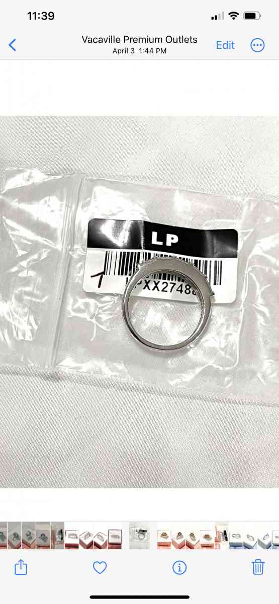 brand new solid silver wedding band size 7