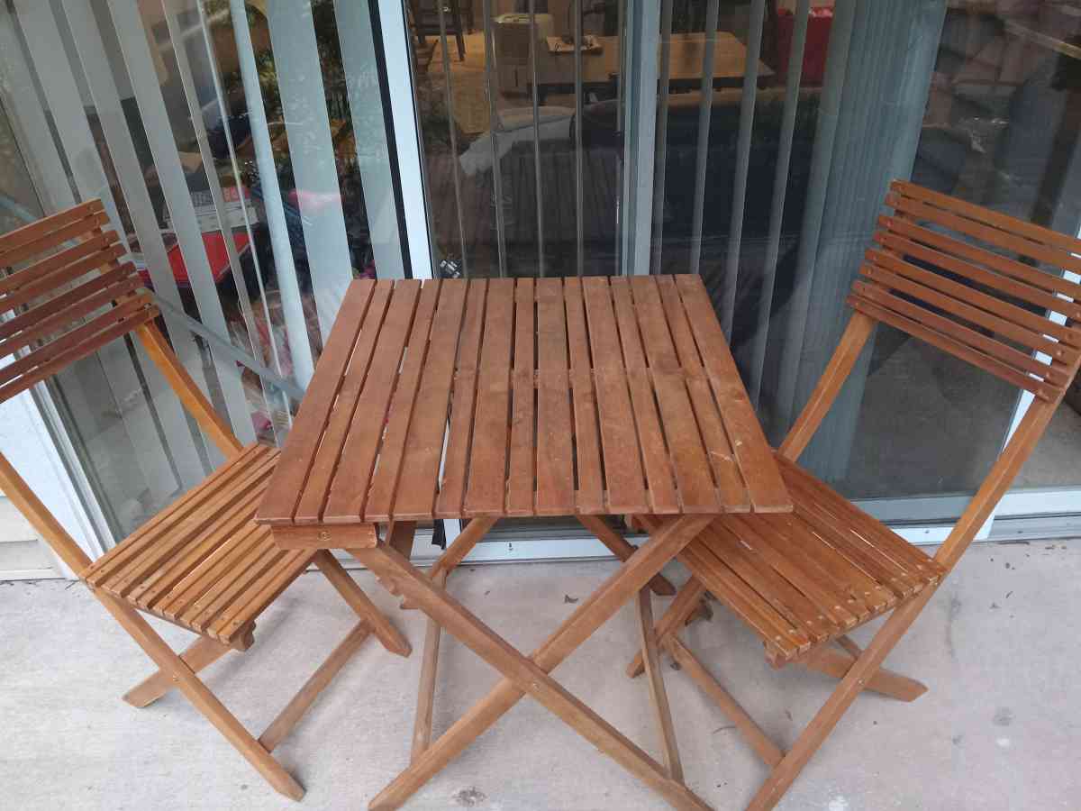 patio table and chair set