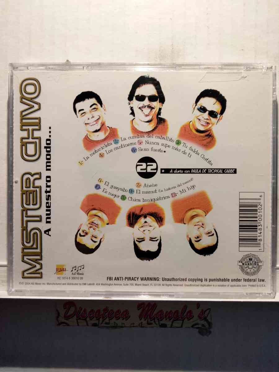 MISTER CHIVO A NUESTRO MODO CD USADO EN EXC COND CAJA ABIERT