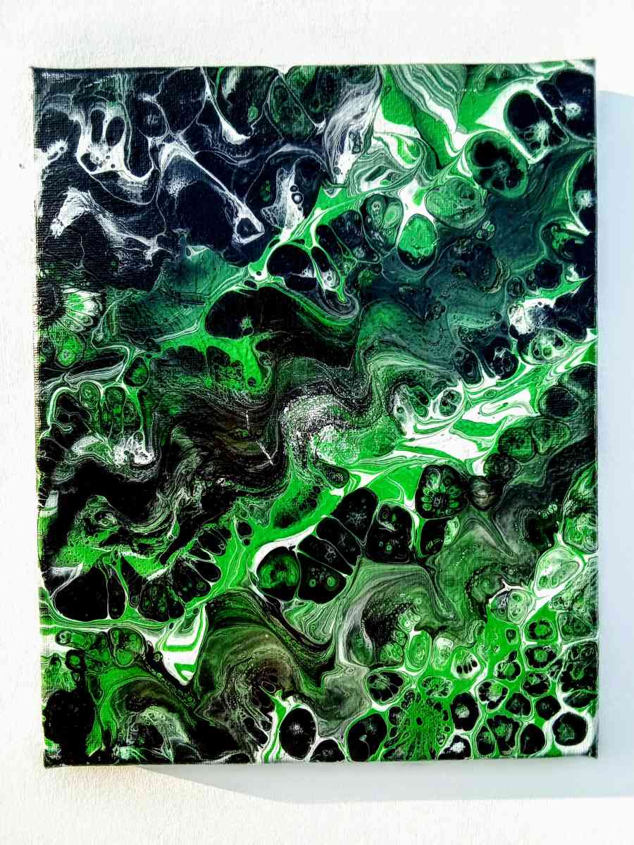 8 x 10 x 1 Acrylic Pour Painting