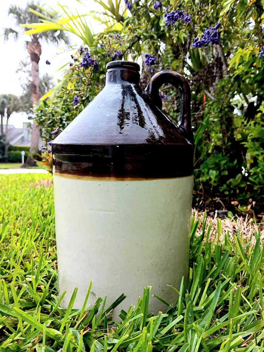 vintage  1902 pottery jug