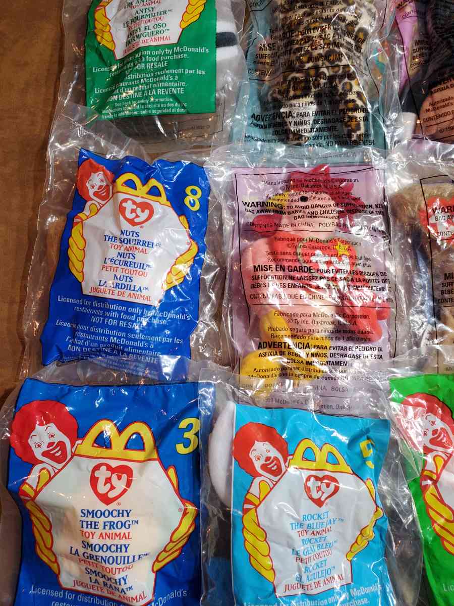 complete set ty beanies babied