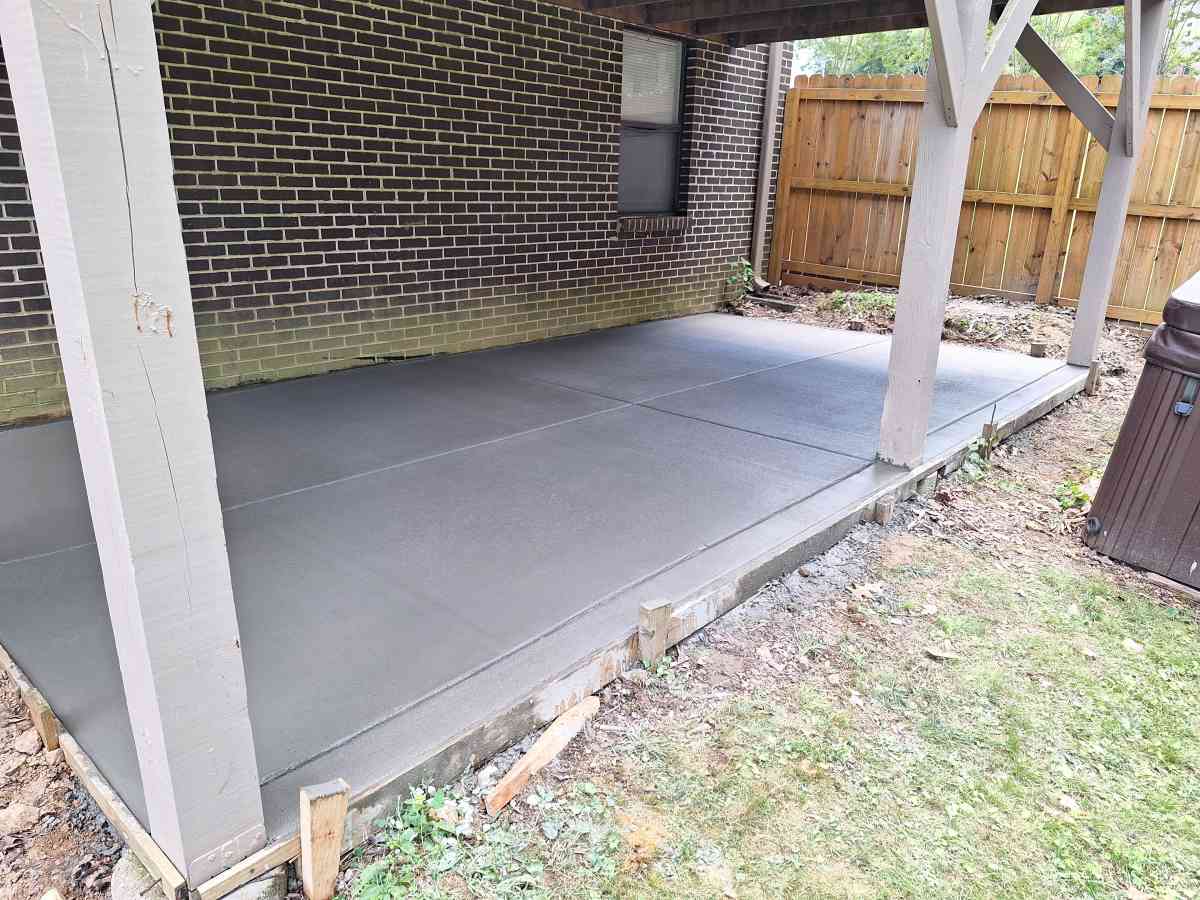 concrete pad