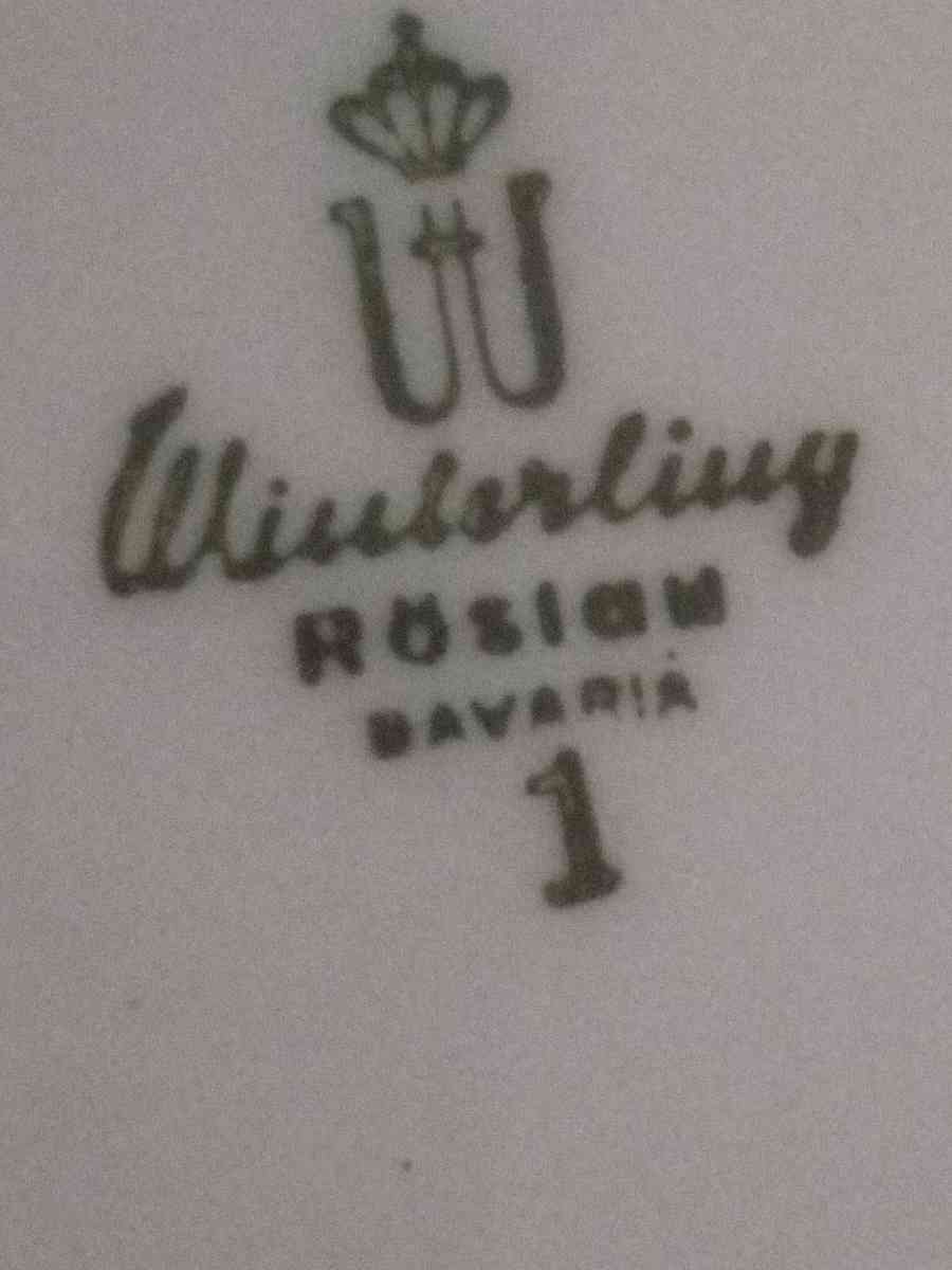 2 Bavarian decorator Plates