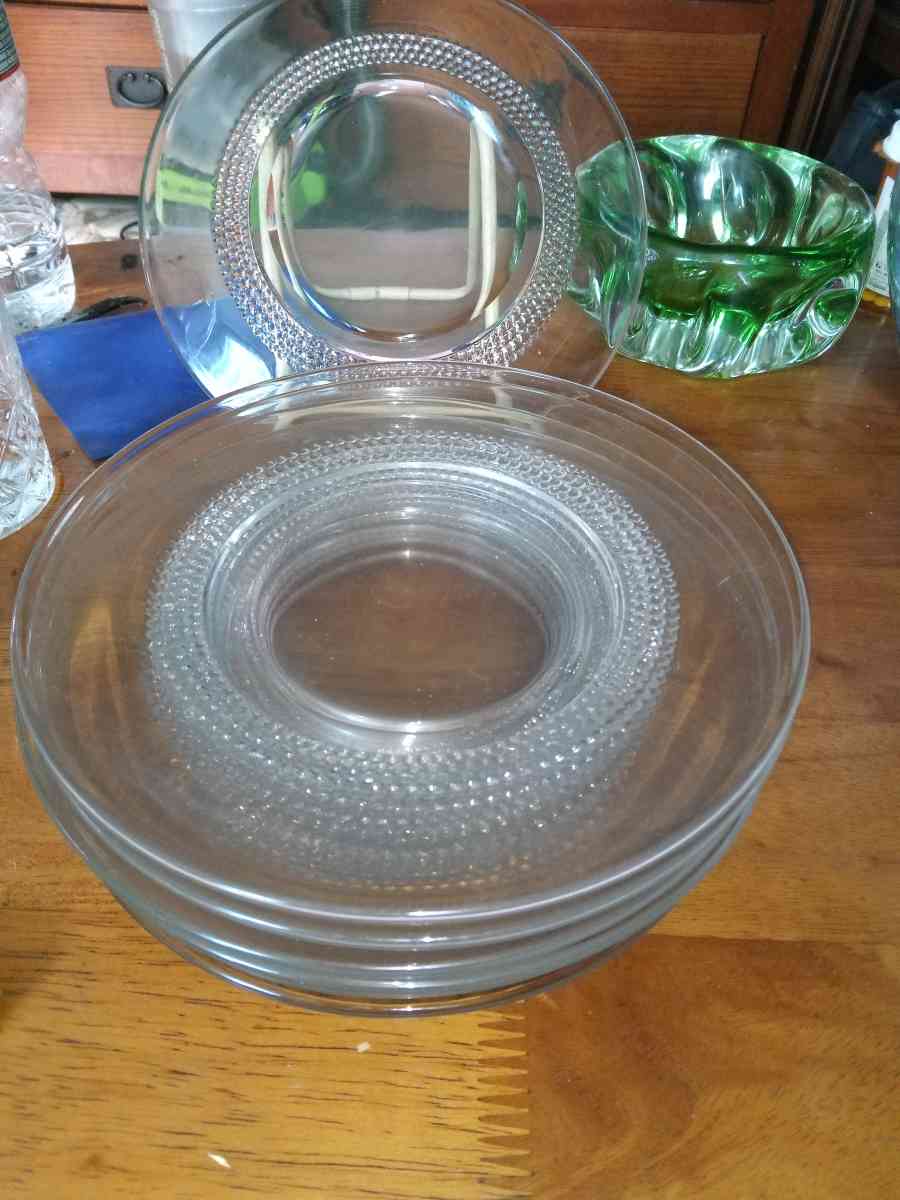 8 Duncan and Miller TEARDROPS luncheon plates