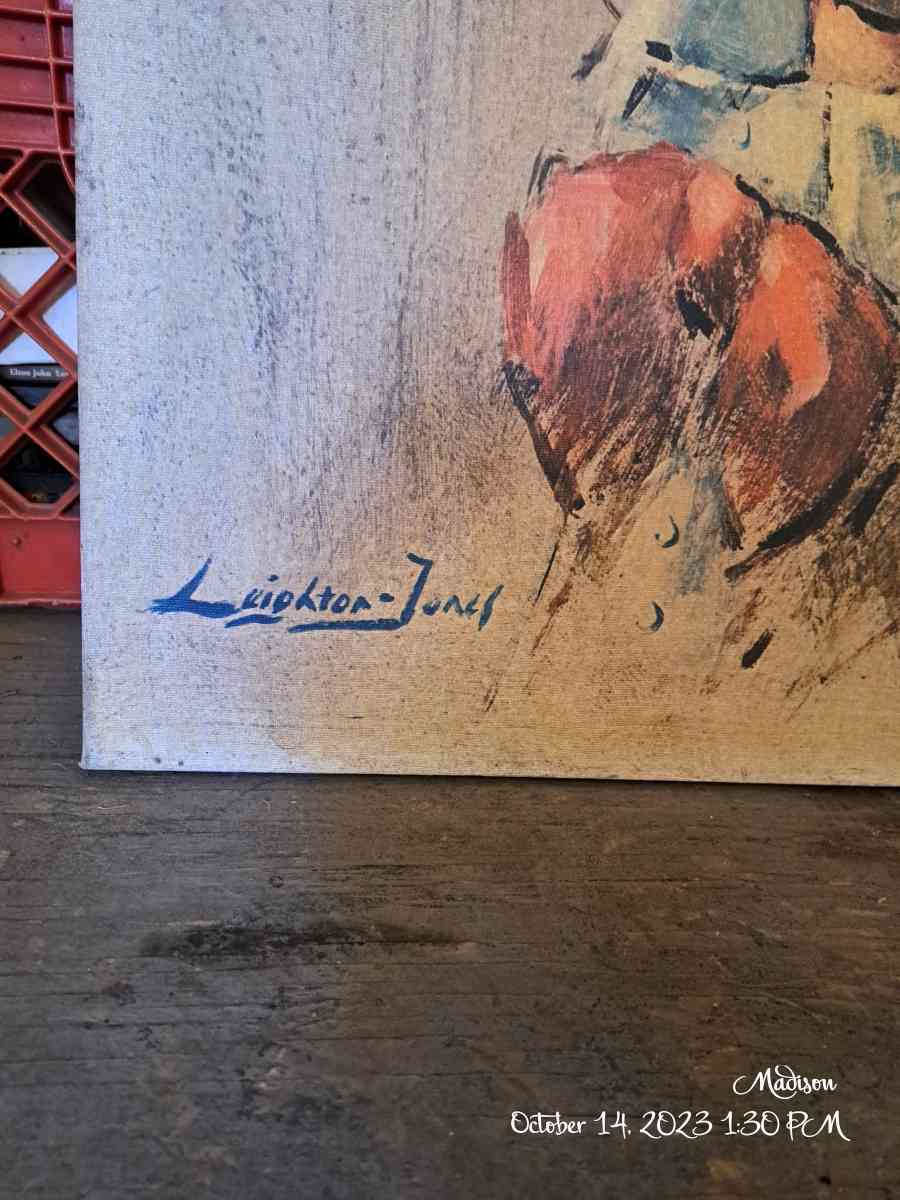 Clown painting by Leighton Jones