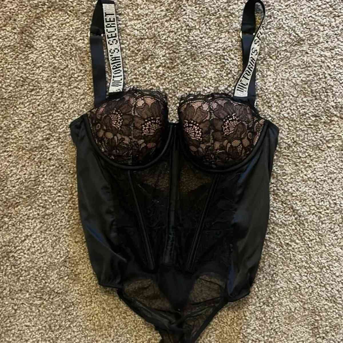Victoria secret lace teddy bodysuit