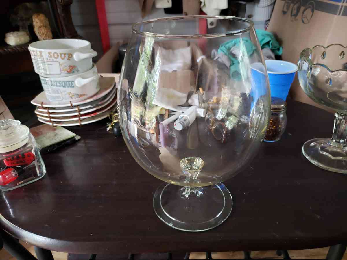 extra large brandy snifter tip jar