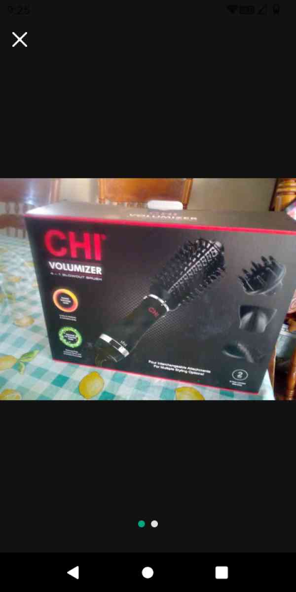 hair dryer and blow out brush