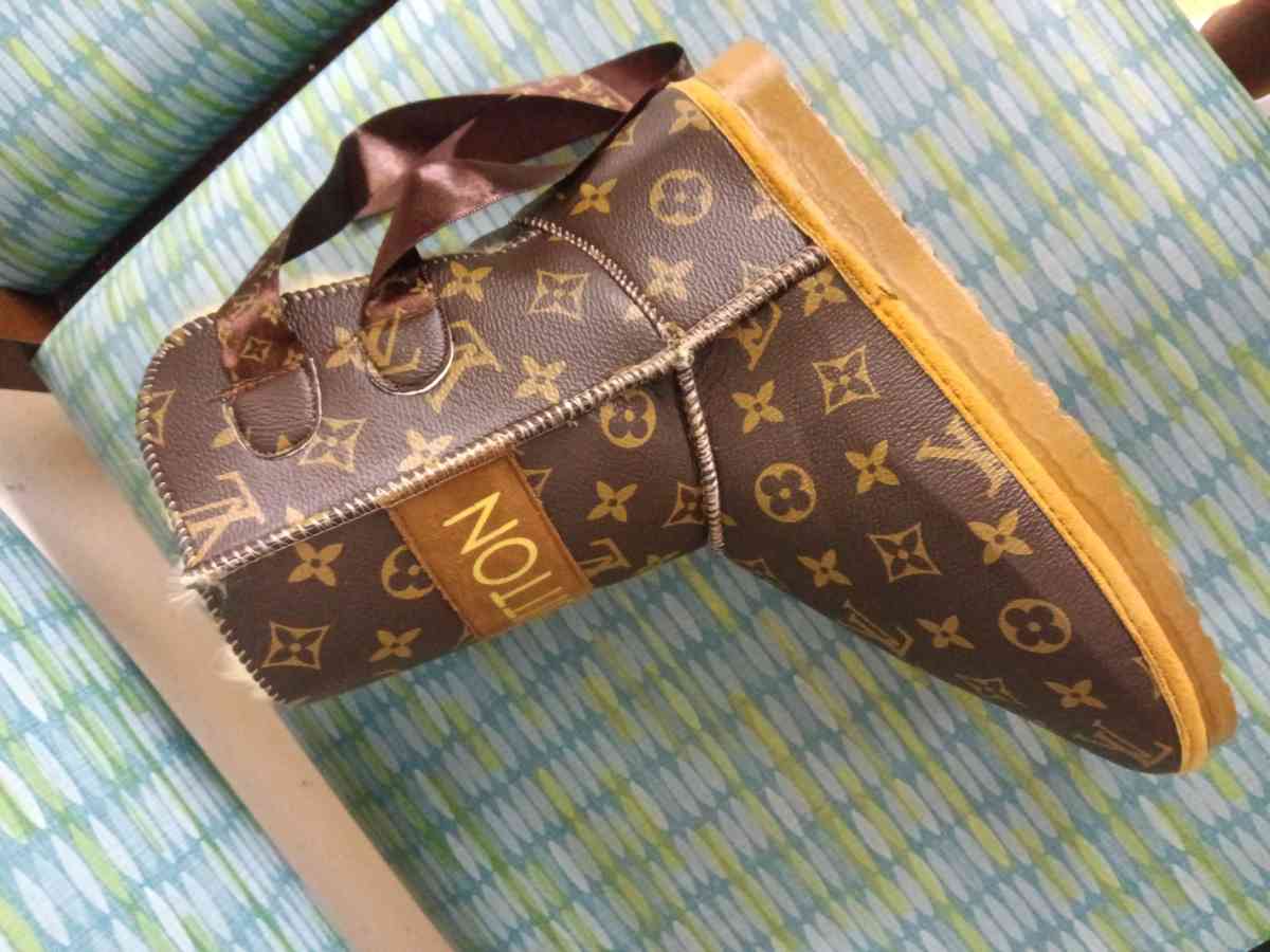 women custom made Lv UGG boots