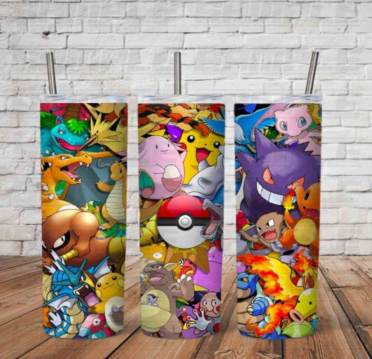 pokemon 20oz stainless steel tumbler
