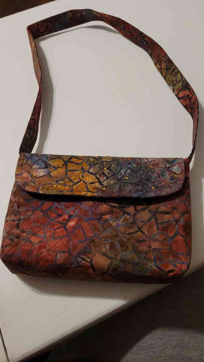 Handmade Purses Snap Closure Inside Linen and Pocket