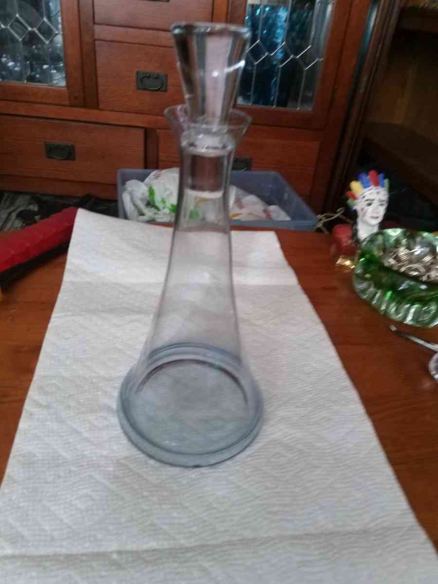 Mid Century light blue Decanter