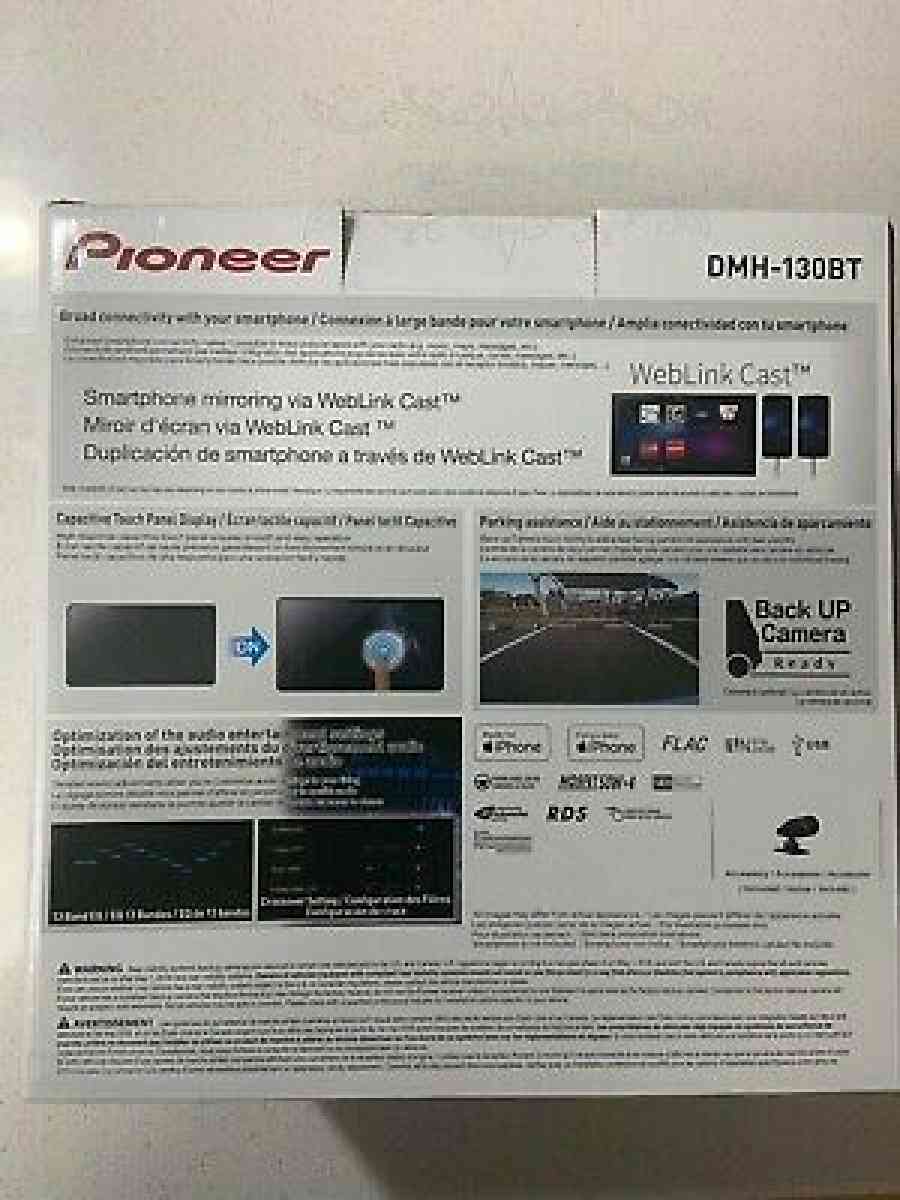 brand new Pioneer touch screen radio with Apple car play and