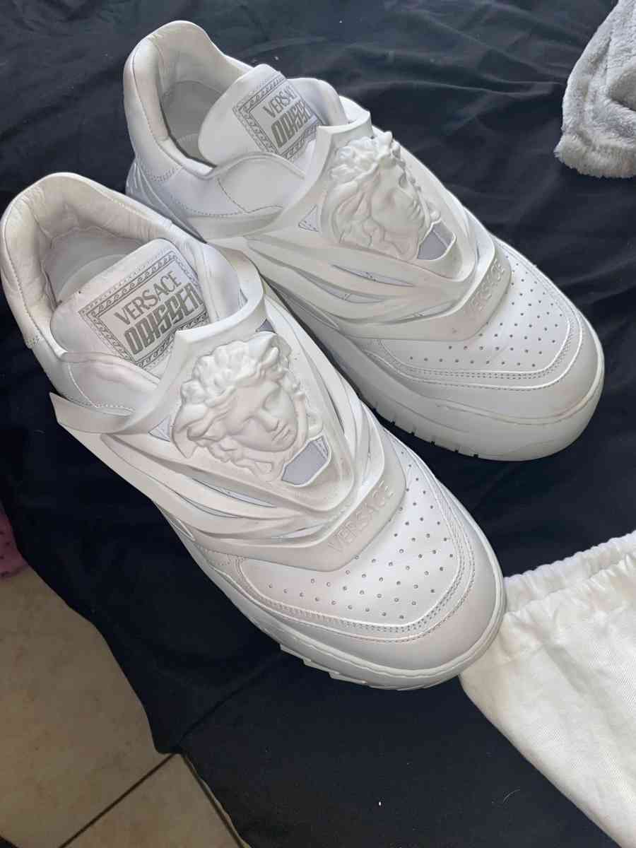 VERSACEWhite Odissea Sneakers