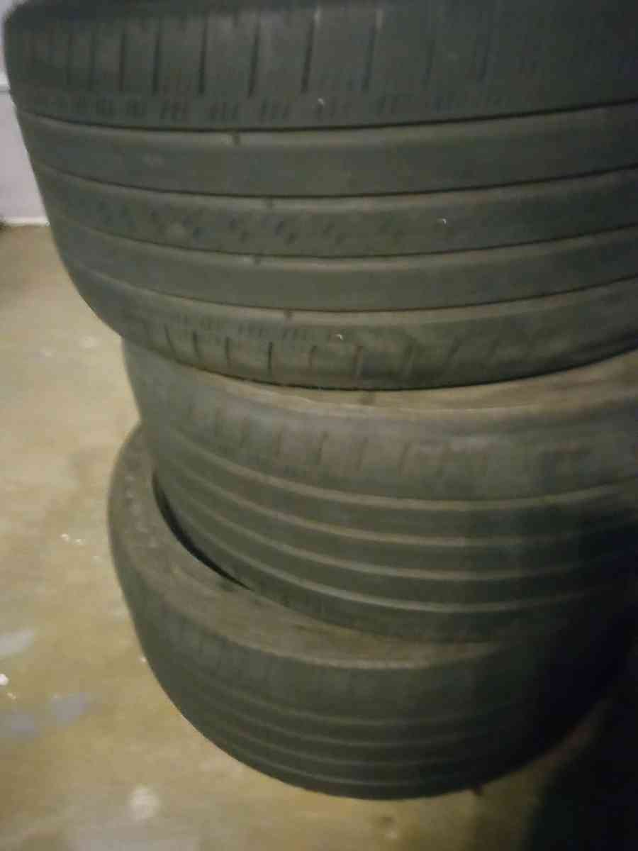 3 goodyear tires with acoustic foam