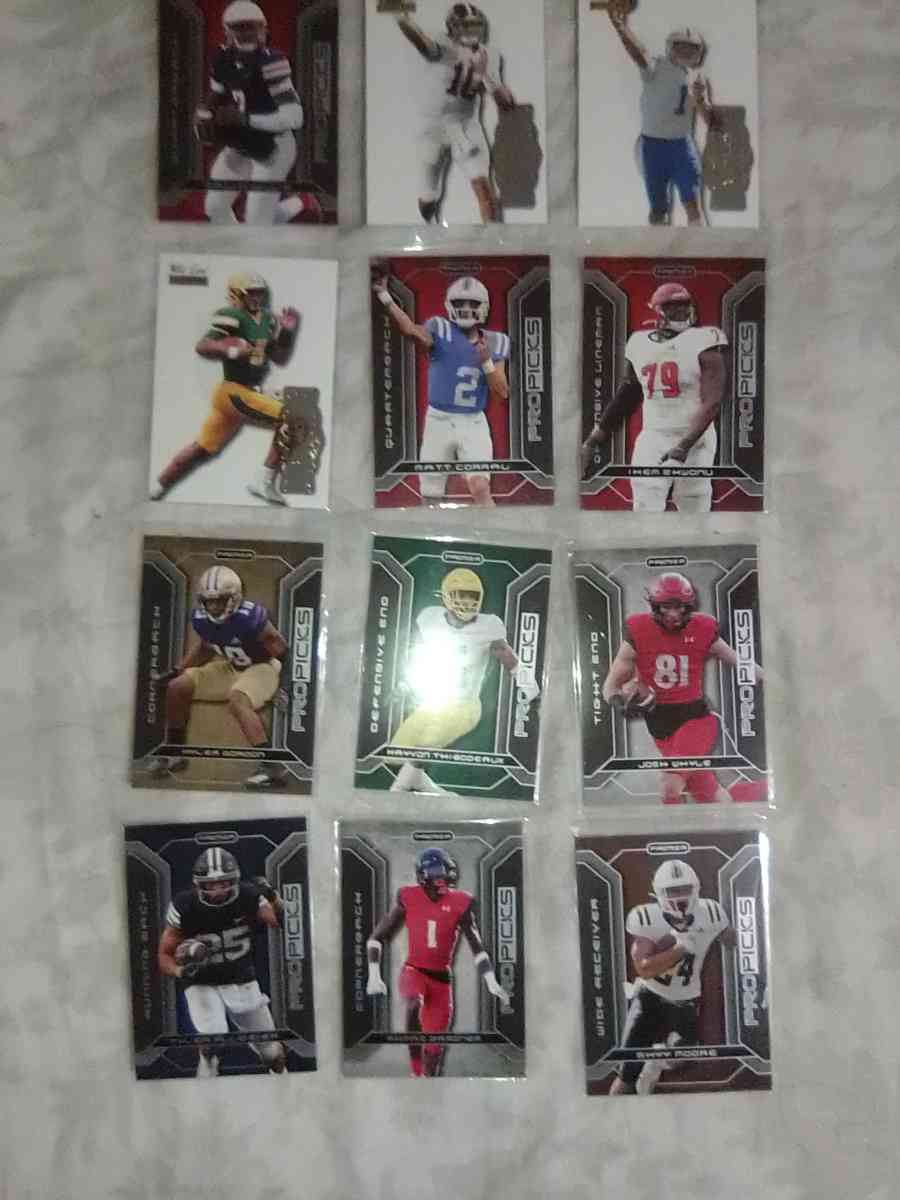 these 12 football cards