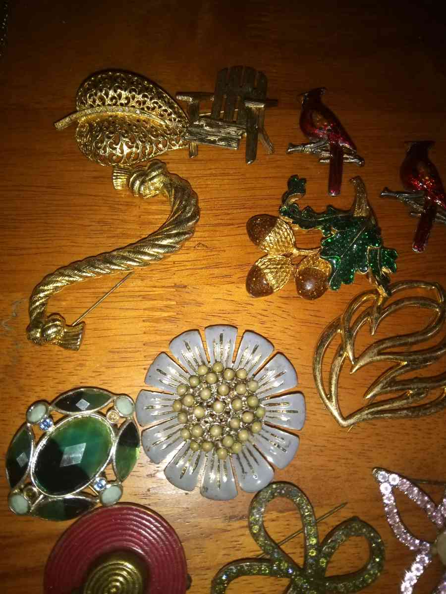 15 vintage Costume pins