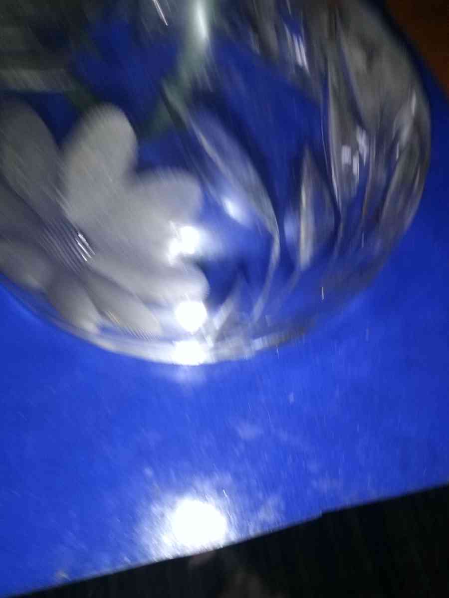 Victorian cut glass lamp