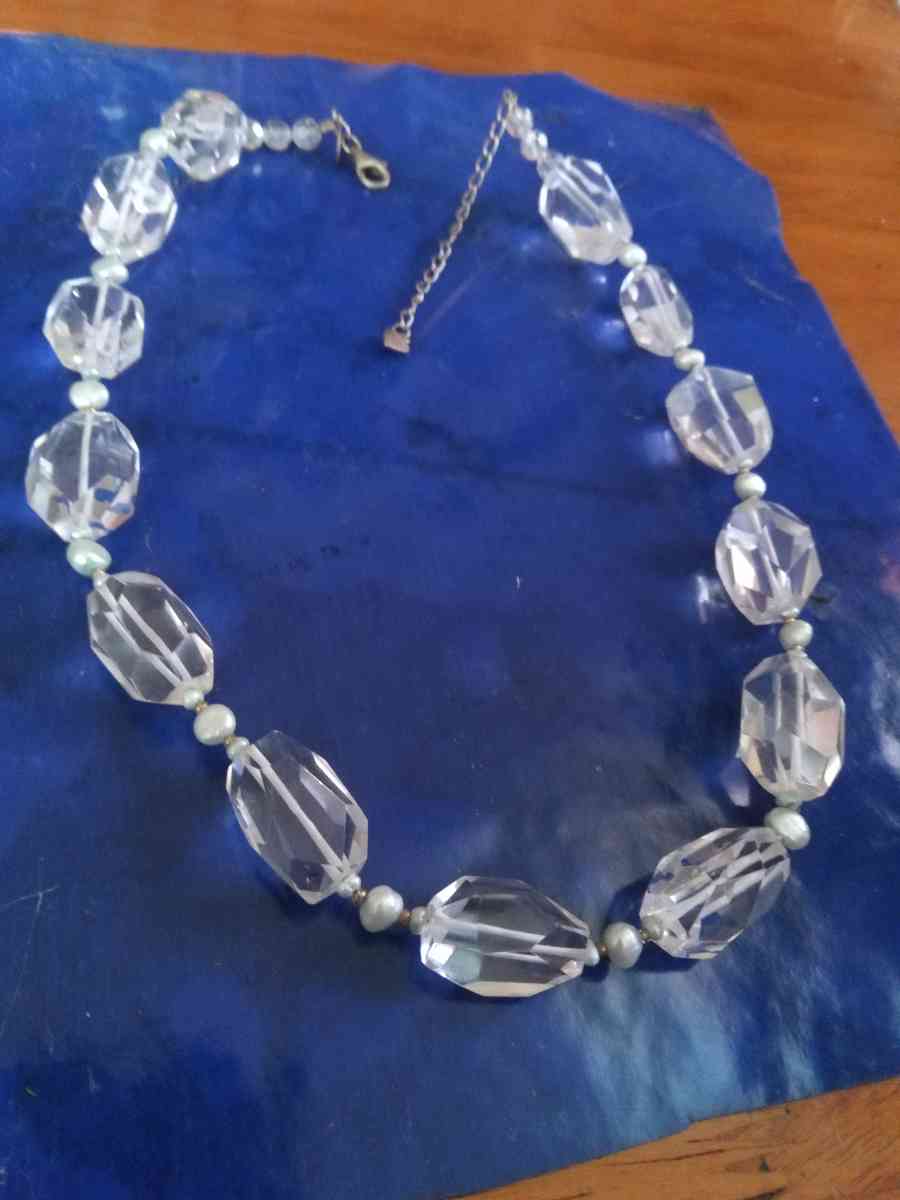 Donna Dressler Faceted Rock Crystal necklace