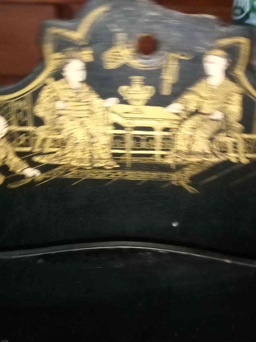 Early 1900s English Lacquer Letter Holder