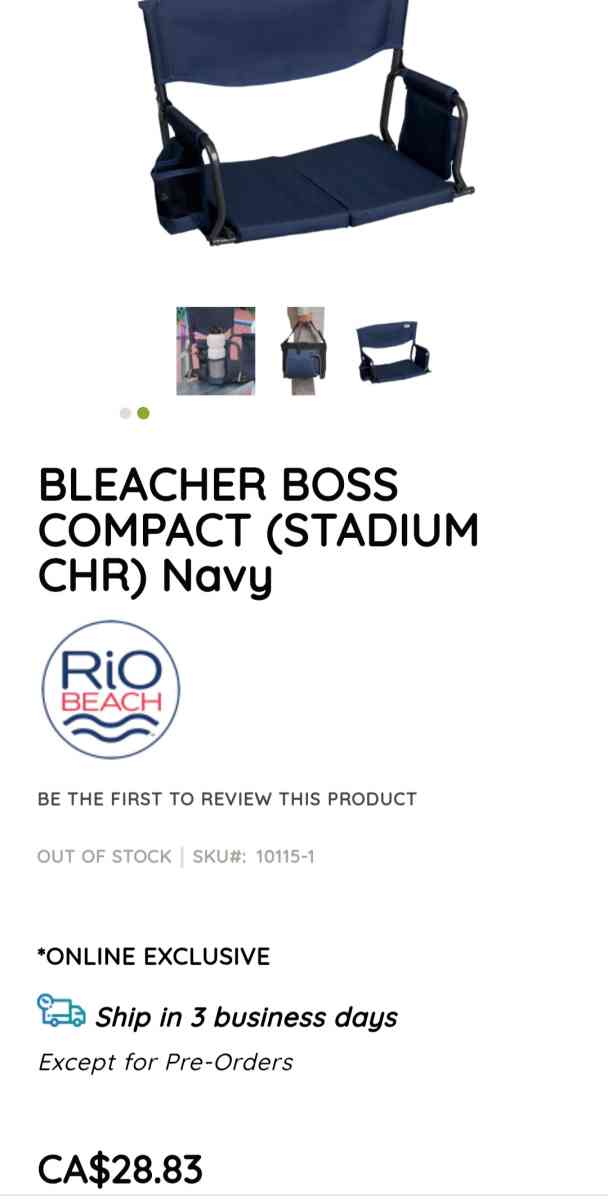 Two New Stadium Chairs