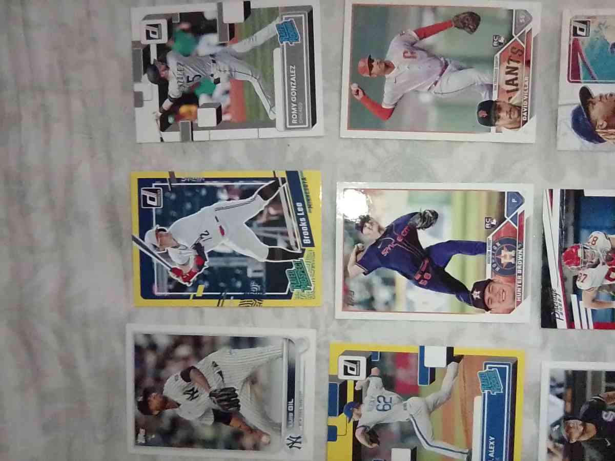 these group of 12 sports cards