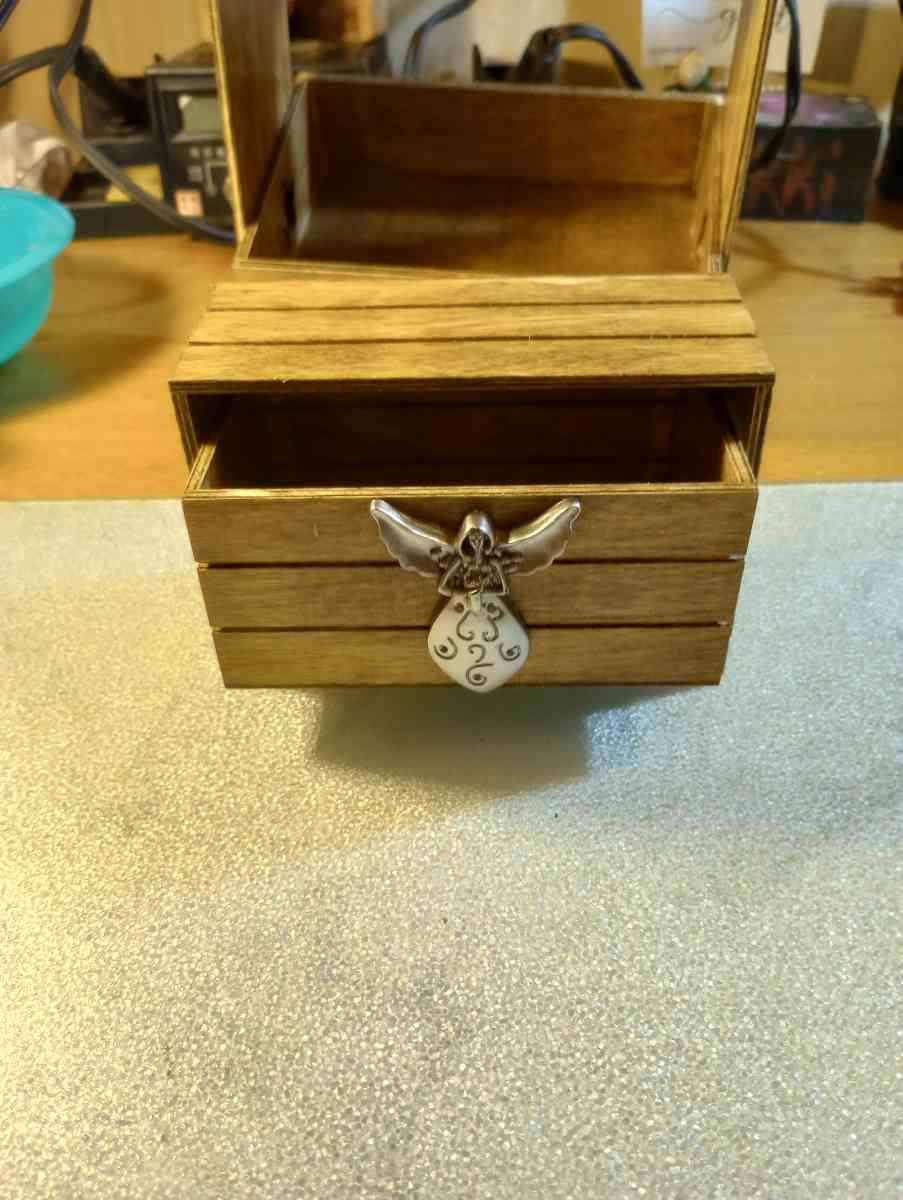 wood burned boxes trays and home made craft