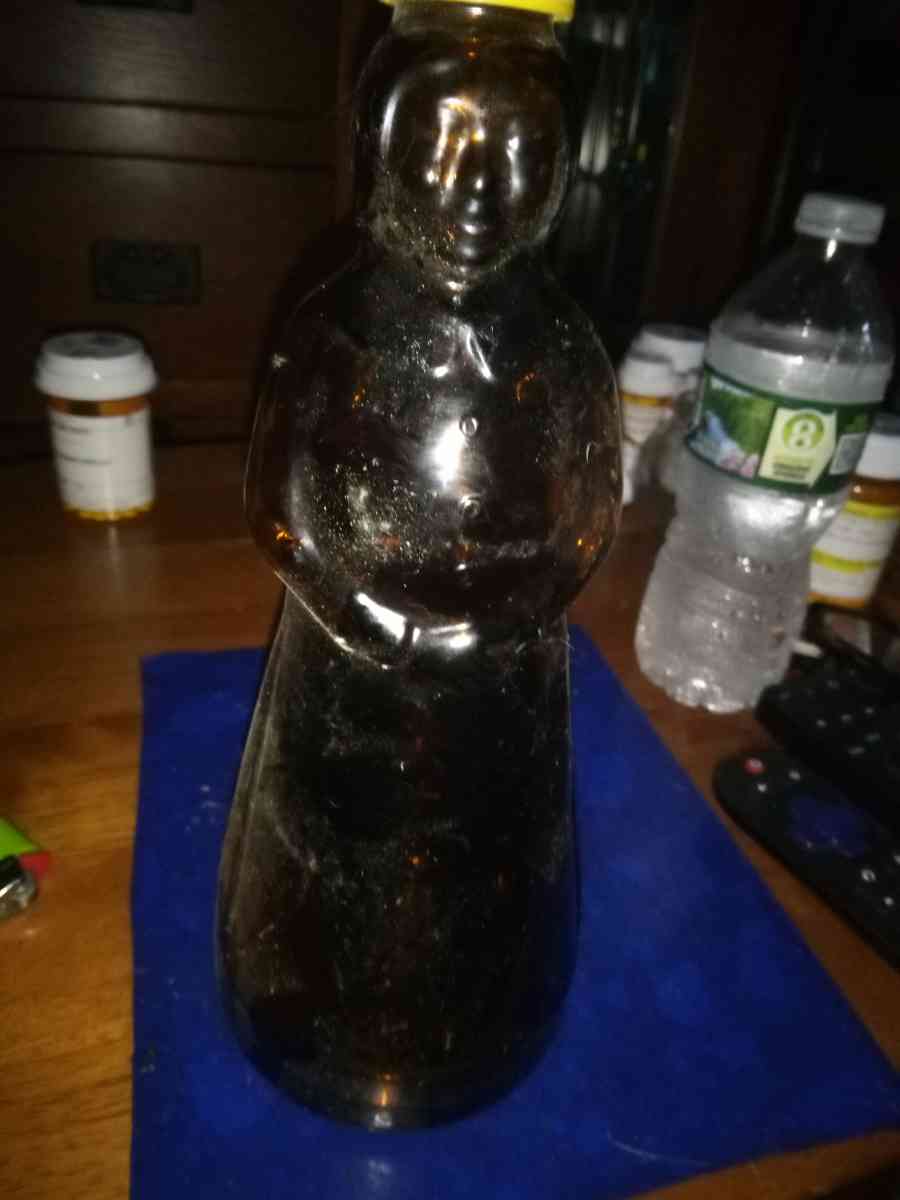 Mrs Butterworth glass bottle