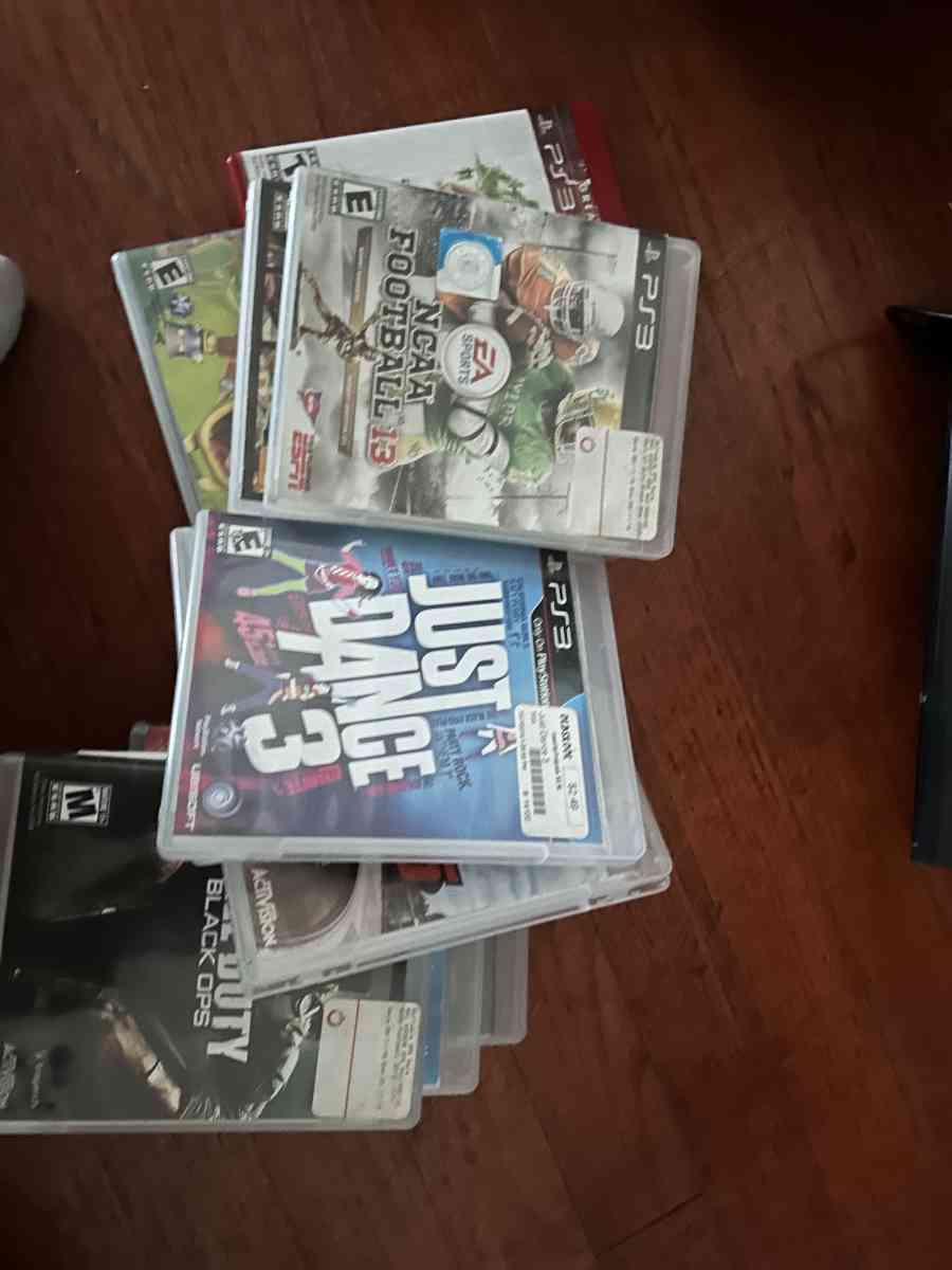 Play Station 3 with games