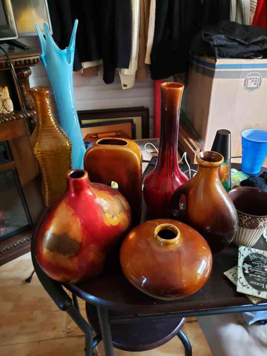 assorted decor vases