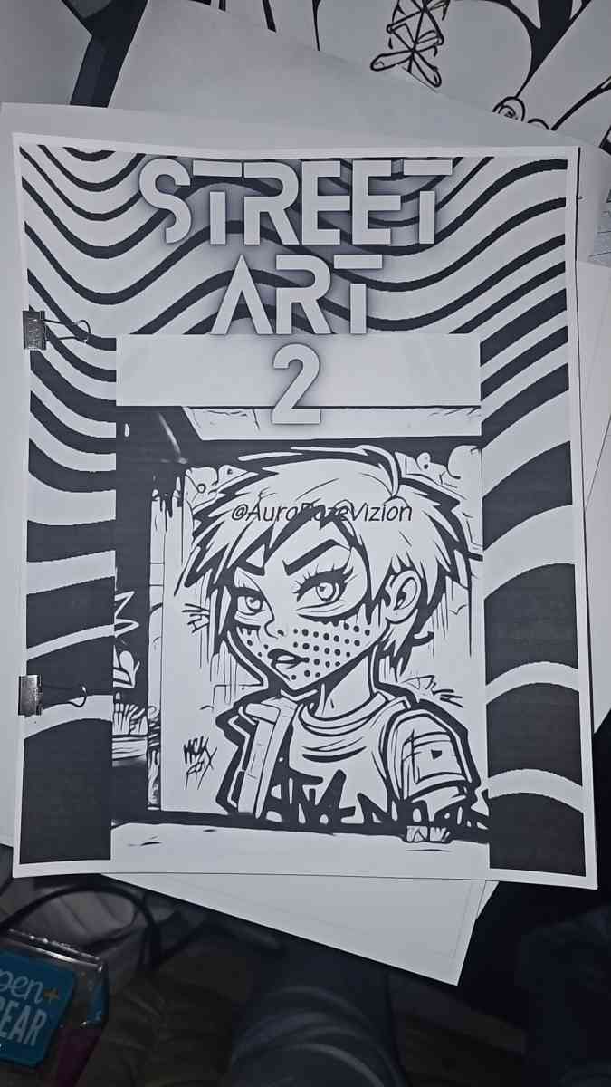 Street Art Urban Styled Grafitti Coloring Book