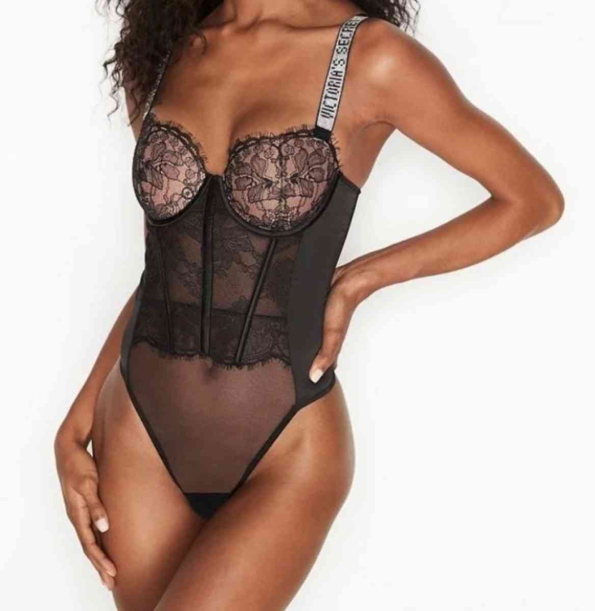 Victoria secret lace teddy bodysuit