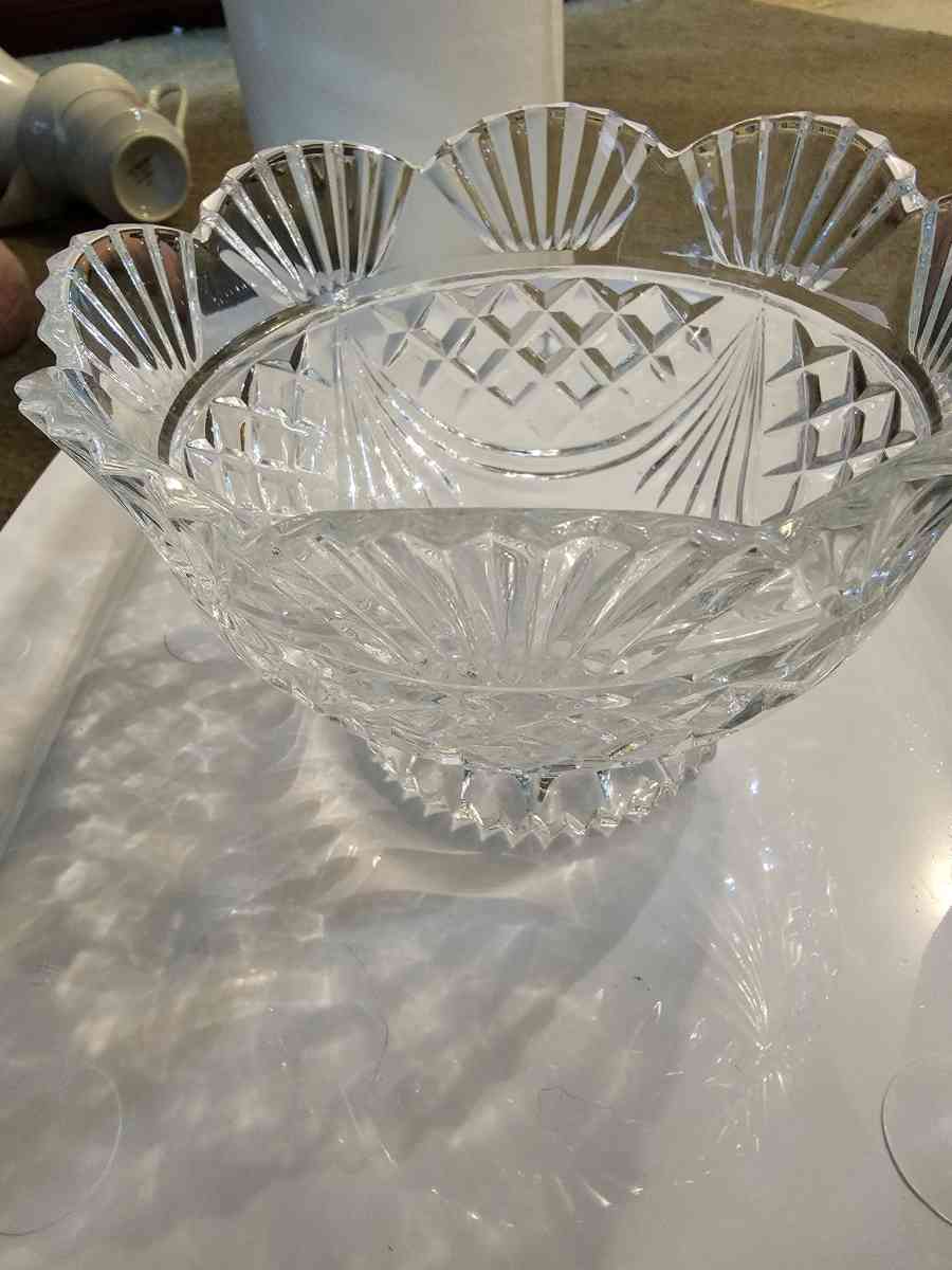antique crystal bowl
