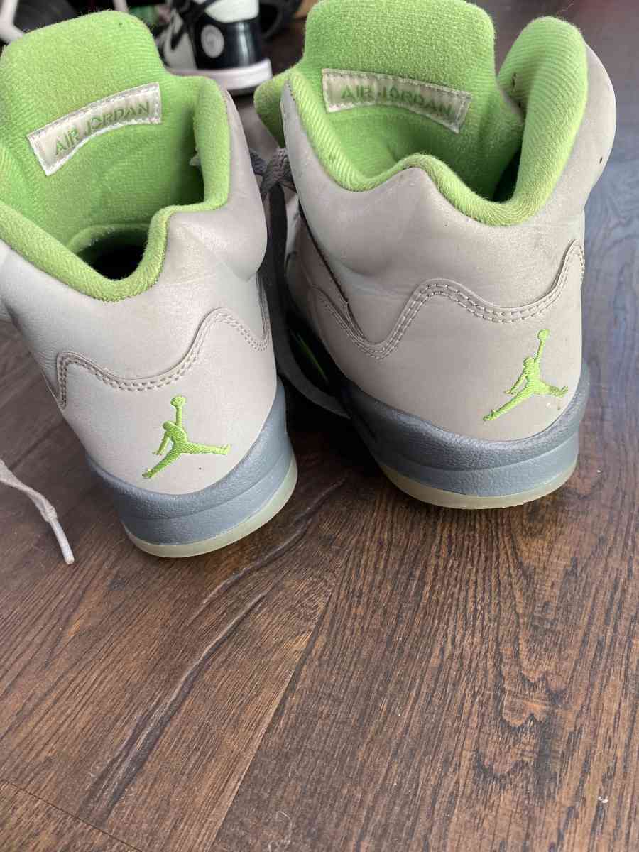 air Jordan 5 green bean