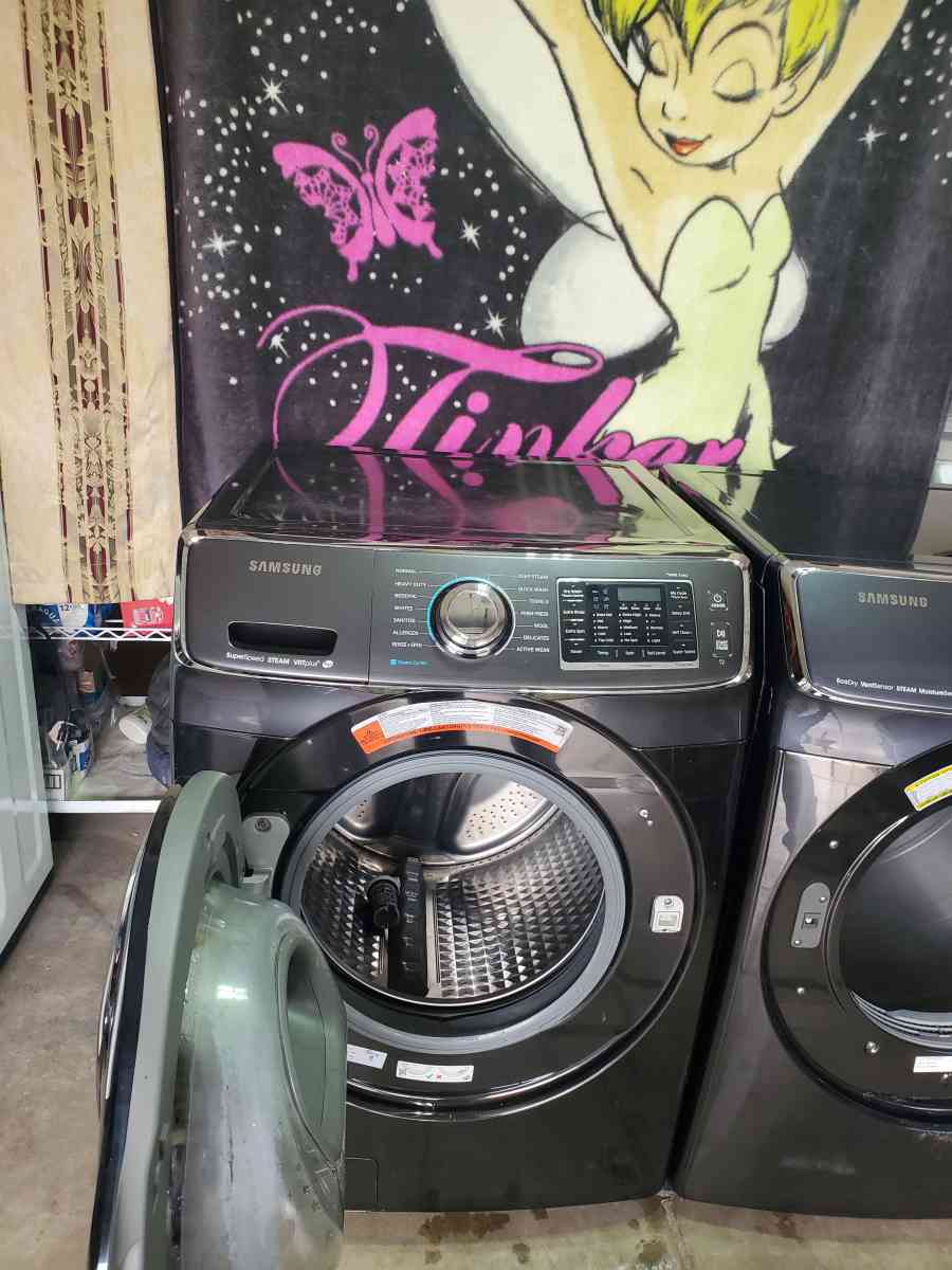 Samsung large capacity washer and electric dryer