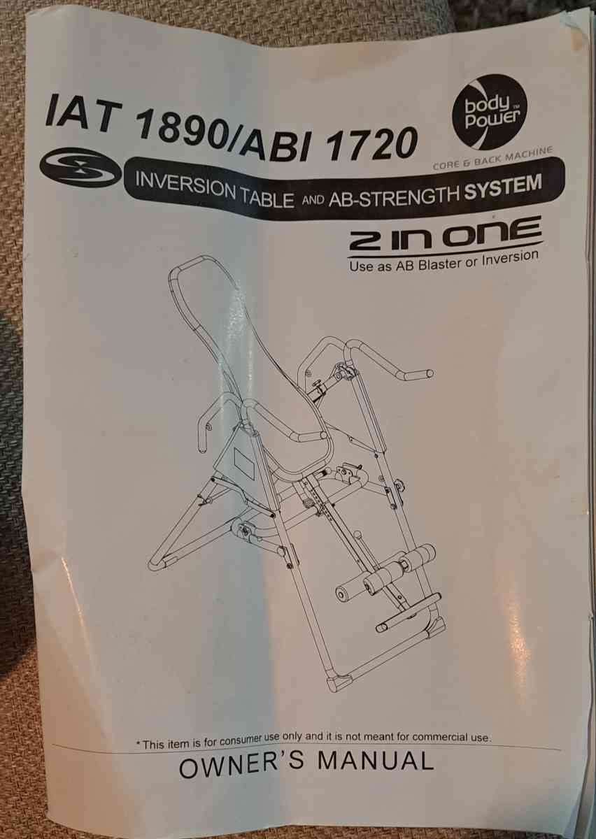 inversion table and ab strengthen