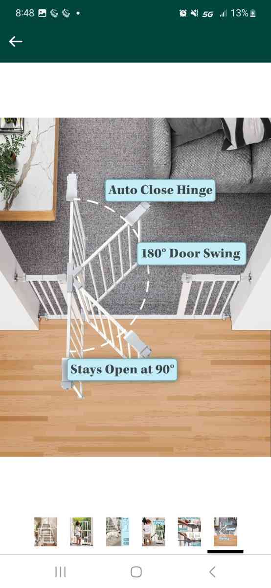 InnoTruth Baby Gate for Stairs and Doorways