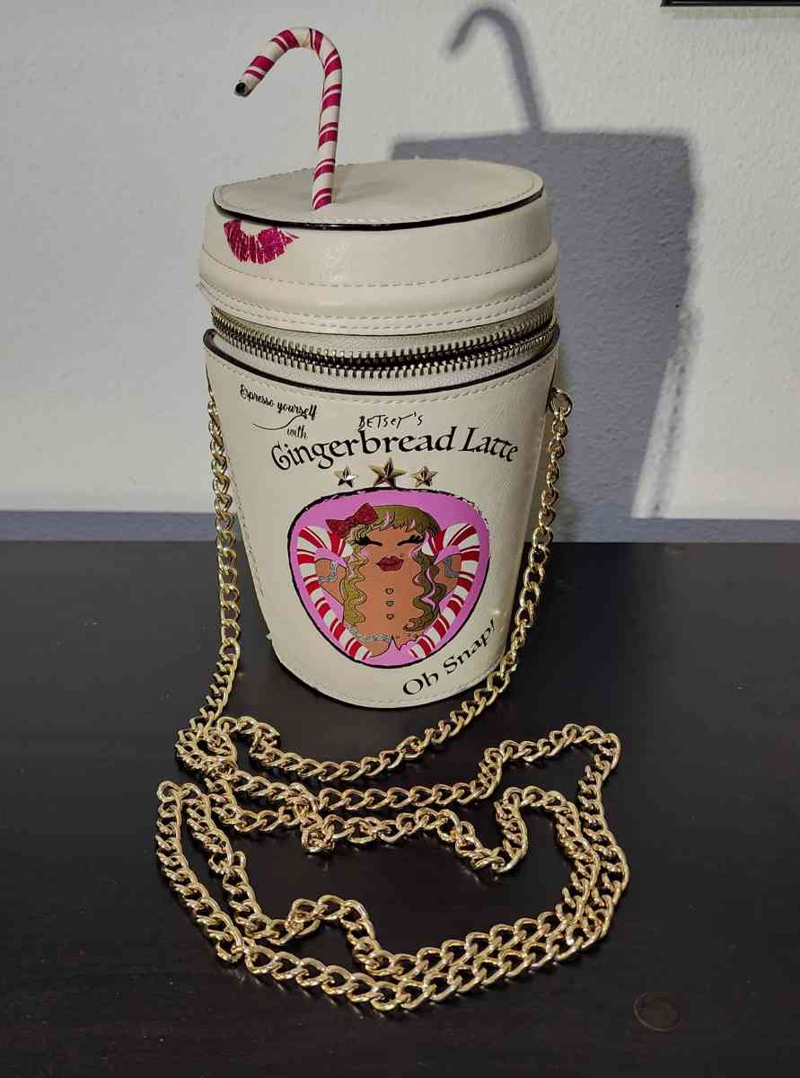 Betsey Johnson gingerbread latte purse
