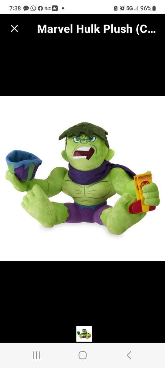 Original Hulk Plush