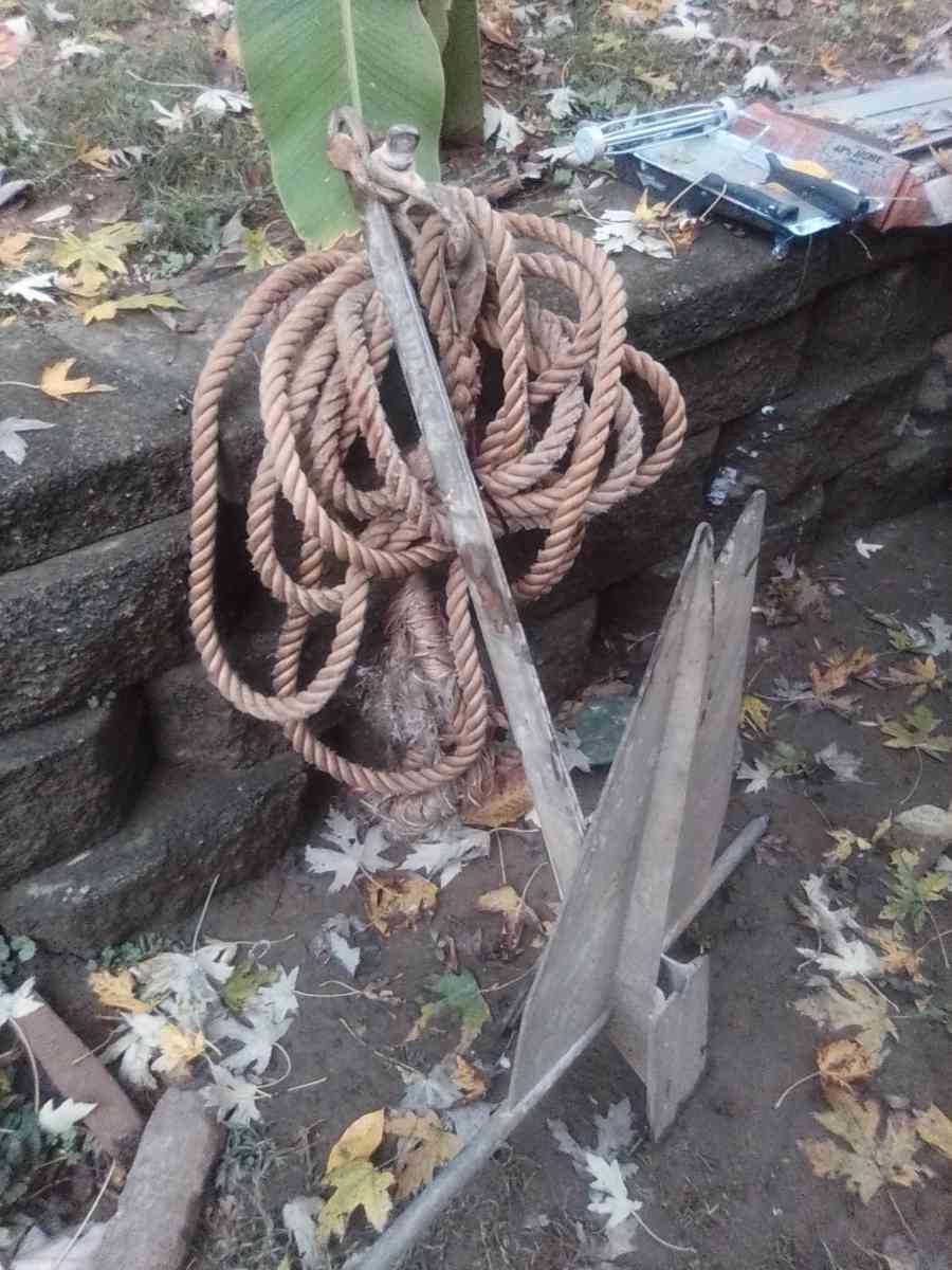 Boat Anchor and rope
