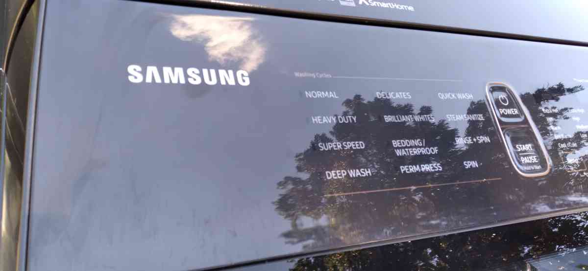 Black Top Load Samsung Washer