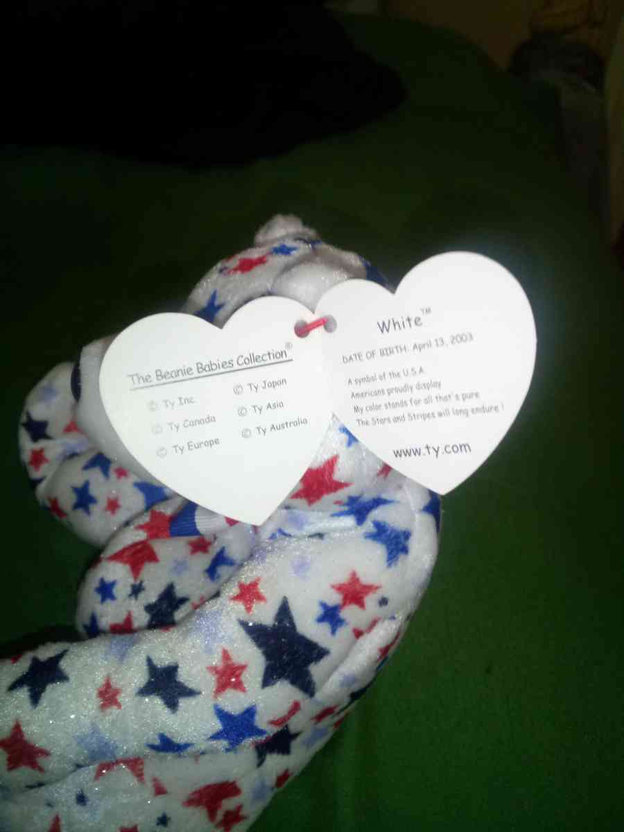 2003 Ty beanie babies white mint condition selling collectio